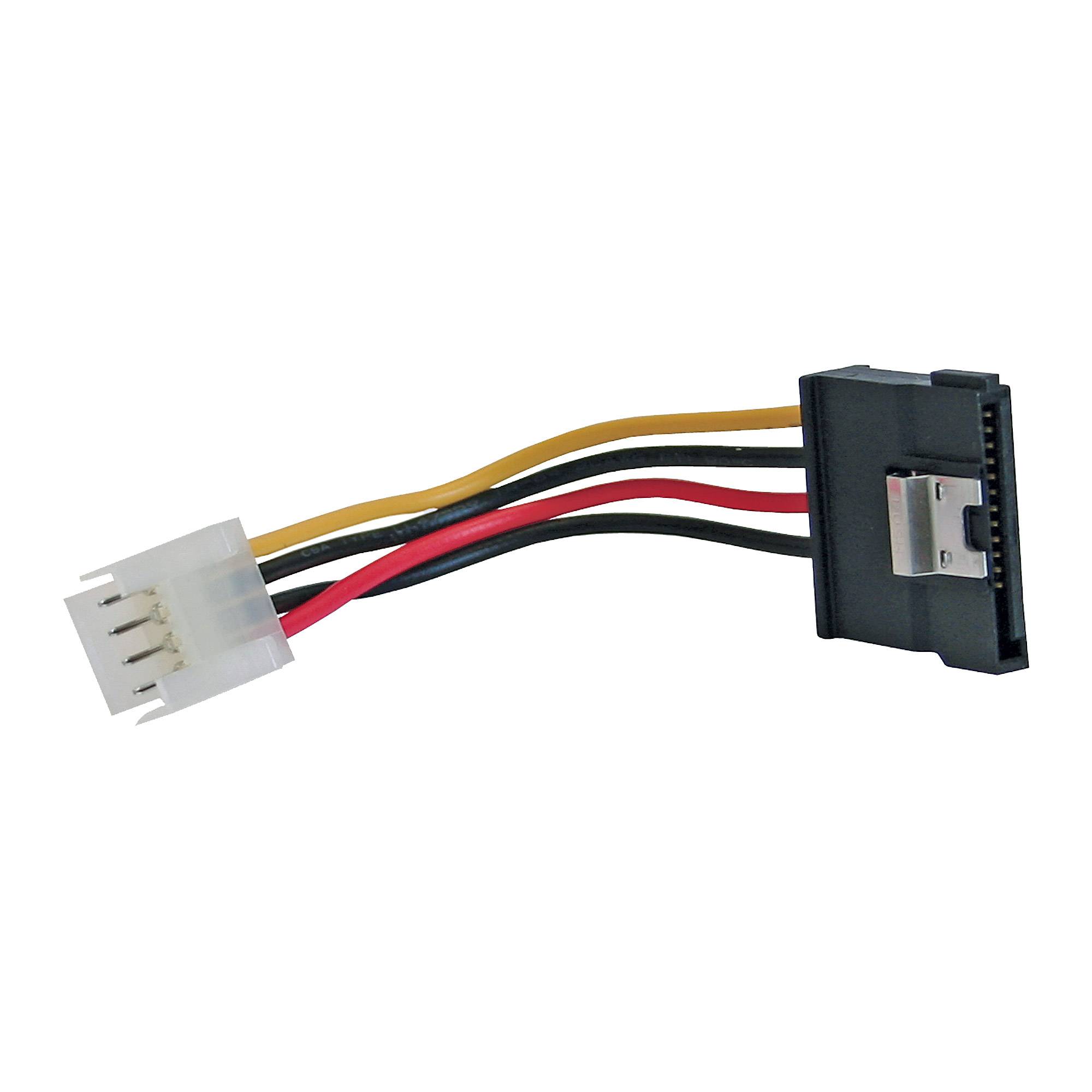 INLINE - SATA Stromadap-Kab. - 1x 8,89cm (3,5"") BU/15pol SATA ST - m. Lasche - 0,15m