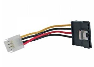 INLINE - SATA Stromadap-Kab. - 1x 8,89cm (3,5"") BU/15pol SATA ST - m. Lasche - 0,15m