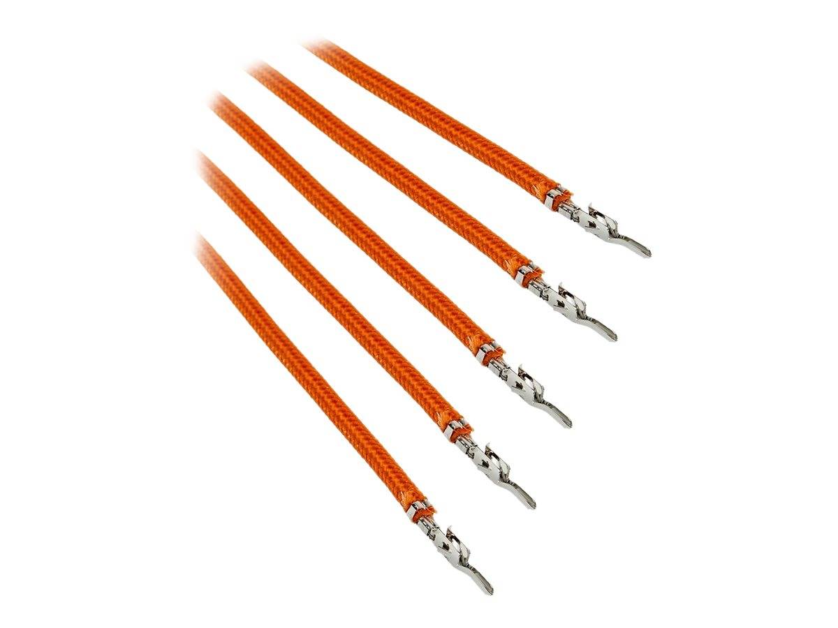 BitFenix Alchemy 2.0 - Stromkabel - 40 cm - geformt, verseilt - orange (Packung mit 5)
