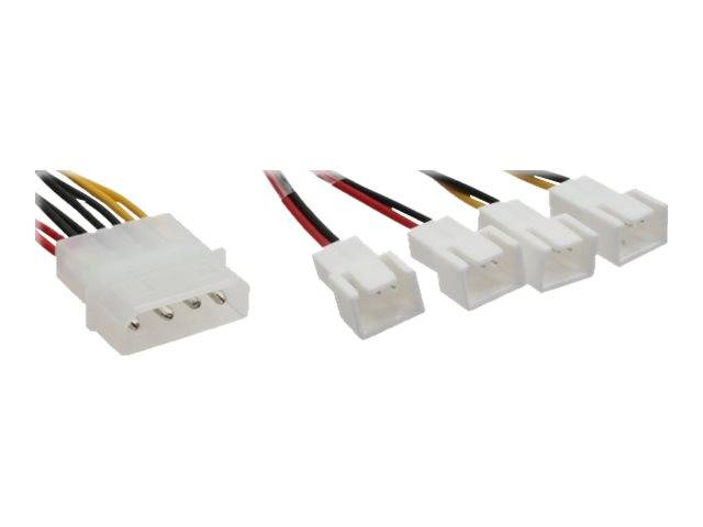 INLINE - Lüfter Adapterkabel - 2x 12V und 2x 5V - für 4 Lüfter