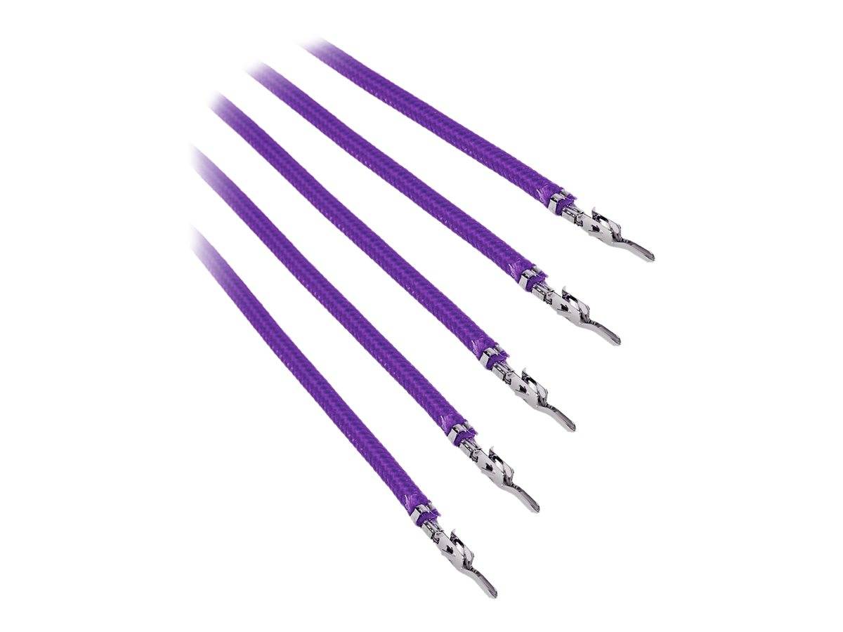 BitFenix Alchemy 2.0 - Stromkabel - 60 cm - geformt, verseilt - lila (Packung mit 5)