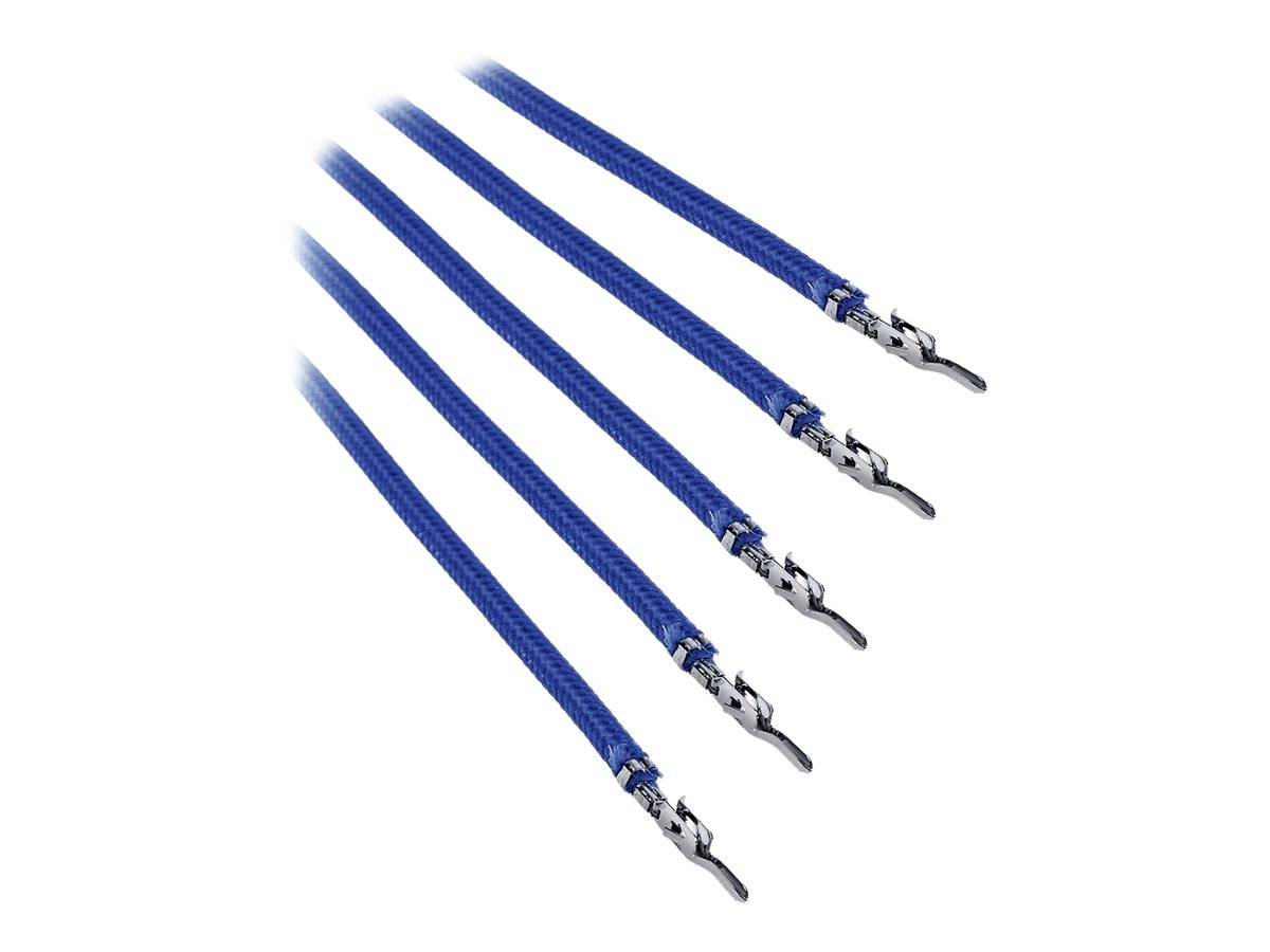 BitFenix Alchemy 2.0 - Stromkabel - 60 cm - geformt, verseilt - Blau (Packung mit 5)