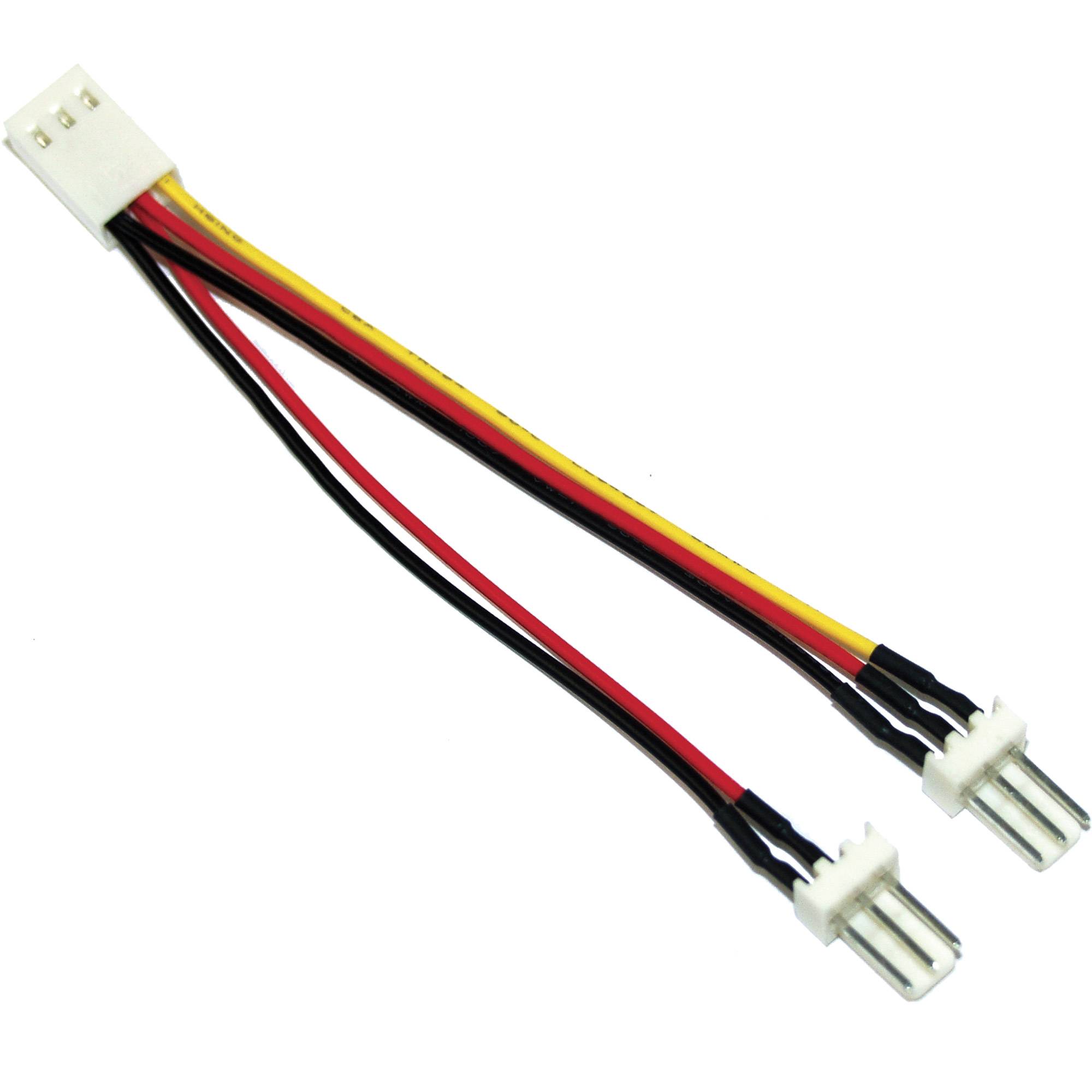 INLINE - Lüfter Adapterkabel - 3pol Molex BU an 2x 3pol Molex ST
