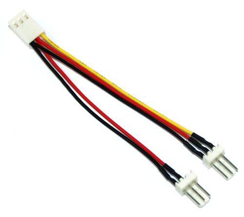 INLINE - Lüfter Adapterkabel - 3pol Molex BU an 2x 3pol Molex ST