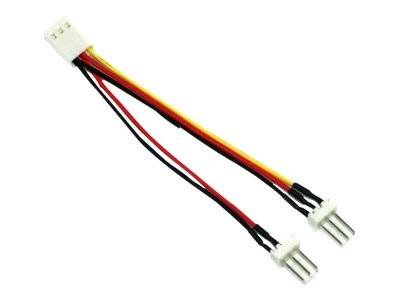 INLINE - Lüfter Adapterkabel - 3pol Molex BU an 2x 3pol Molex ST