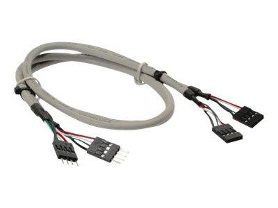 INLINE - USB 2.0 Verl. - intern - 2x 4pol Pfostenstecker / Pfostenbuchse - 0,6m bulk