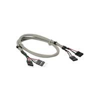 INLINE - USB 2.0 Verl. - intern - 2x 4pol Pfostenstecker / Pfostenbuchse - 0,60m