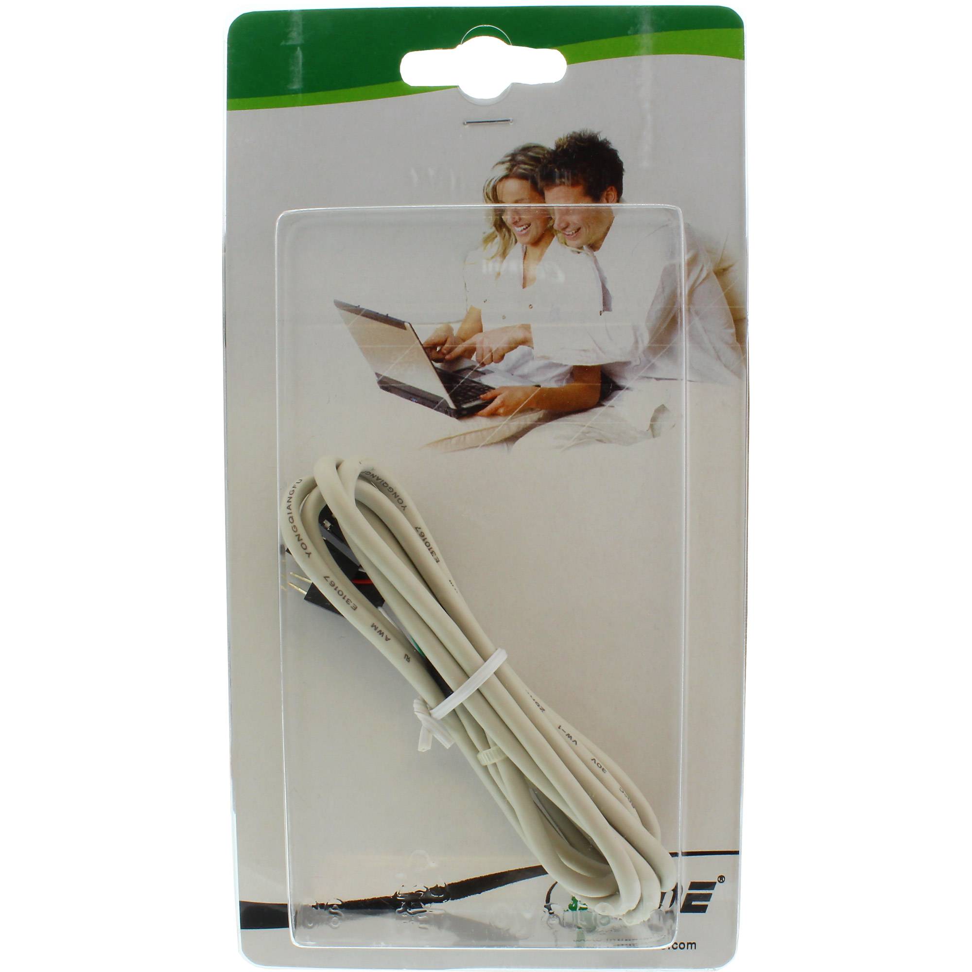 INLINE - USB 2.0 Verl. - intern - 2x 4pol Pfostenstecker / Pfostenbuchse - 0,60m