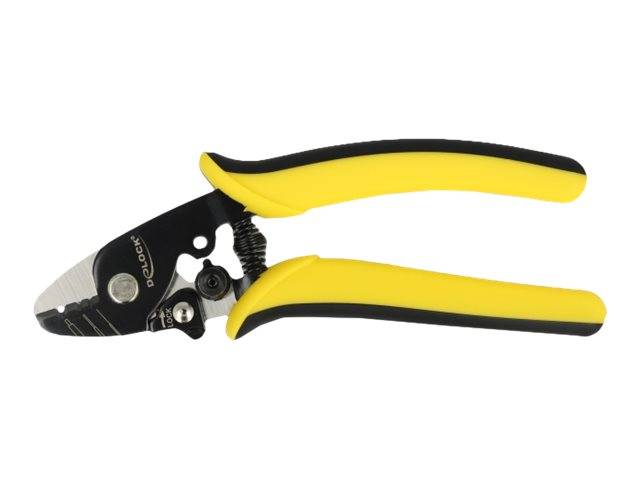 Delock - Kabel-Abisolierzange - Schwarz, Gelb