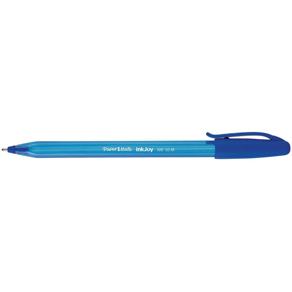 Papermate InkJoy 100 ST, Clip, Stick-Kugelschreiber, Blau, 8 Stück(e), Medium