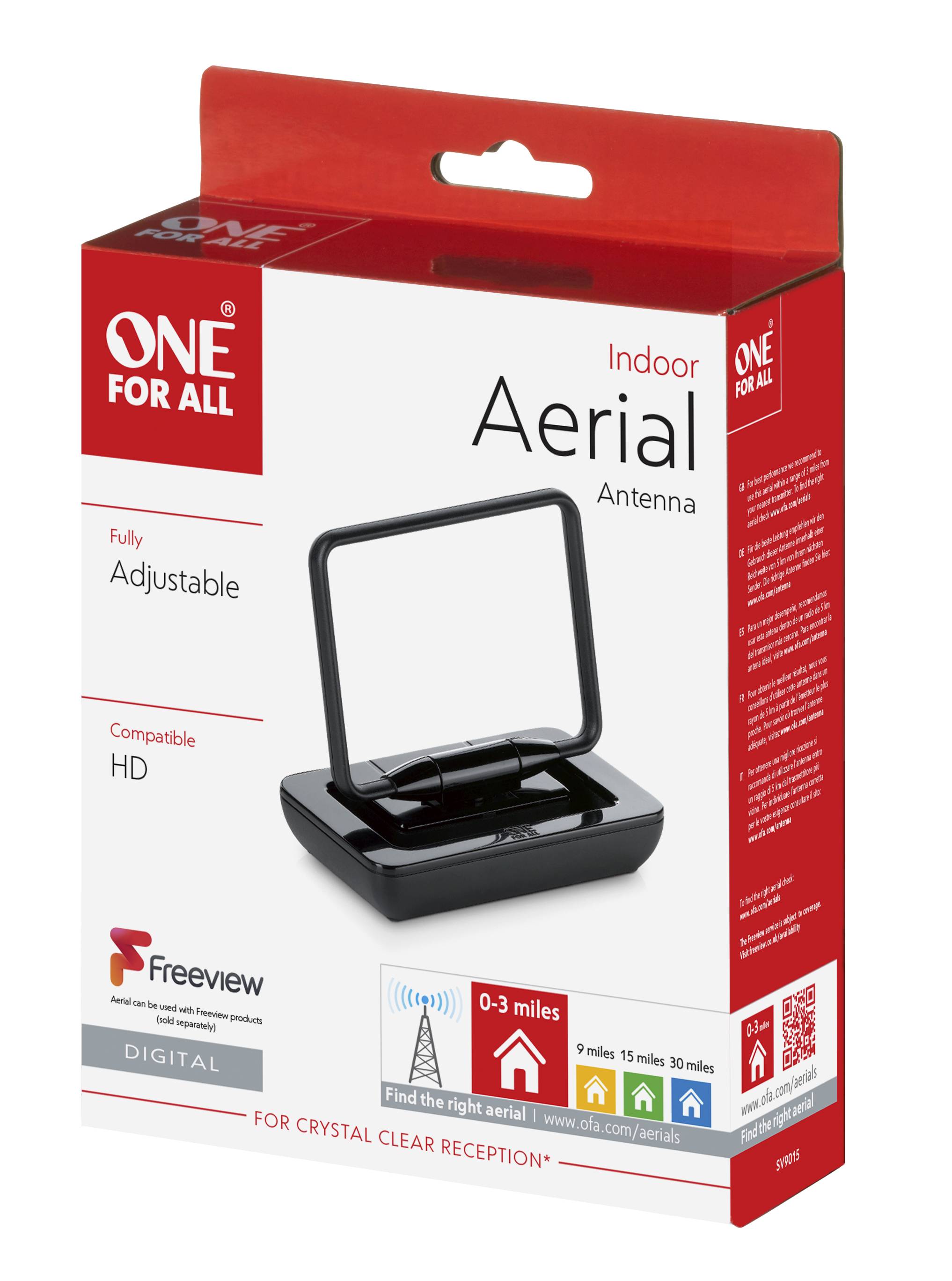 One for All SV 9015 - Antenne - ausziehbar - HDTV