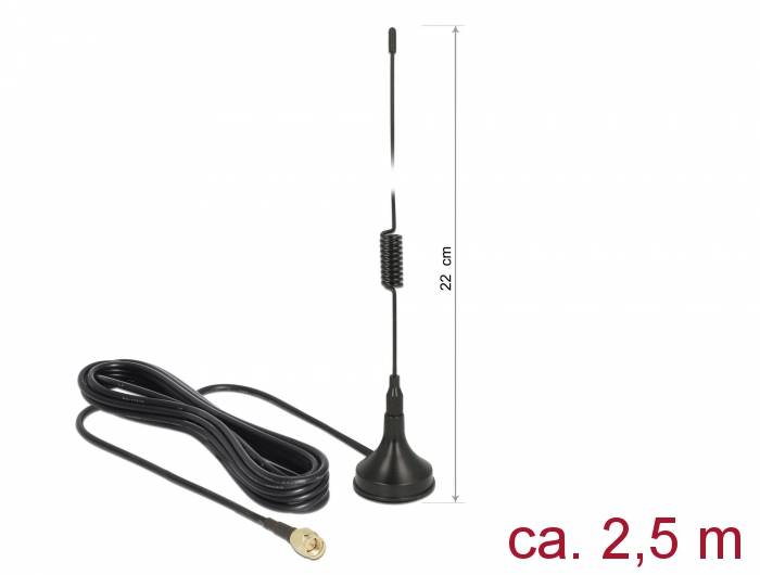 DeLOCK - Antenne - 22 cm - 2 dBi - ungerichtet