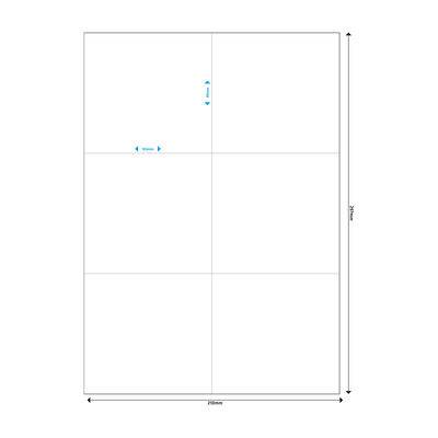 MediaRange MRINK144 - Mattes Weiß - 105 x 99 mm 300 Etikett(en) (50 Bogen x 6)