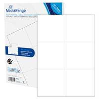 MediaRange MRINK144 - Mattes Weiß - 105 x 99 mm 300 Etikett(en) (50 Bogen x 6)