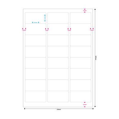 MediaRange MRINK150 - Matt - permanenter Klebstoff - Mattes Weiß - 63.5 x 33.9 mm 1200 Etikett(en) (50 Bogen x 24)
