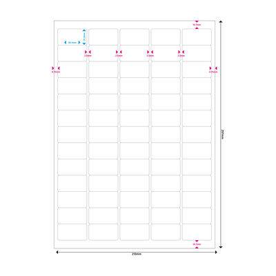 MediaRange - Matt - permanenter Klebstoff - Mattes Weiß - 30.1 x 21.2 mm 3250 Etikett(en) (50 Bogen x 65)