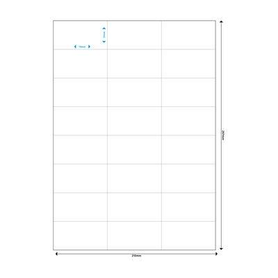 MediaRange MRINK149, Weiß, Dauerhaft, 70 x 37, A4, Matte, Laser/Inkjet