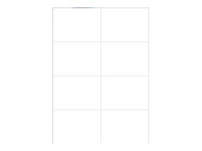 MediaRange - Matt - permanenter Klebstoff - Mattes Weiß - 105 x 74 mm 400 Etikett(en) (50 Bogen x 8)