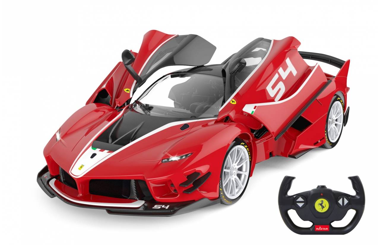 Jamara Ferrari FXX K Evo 1:14 rot 2.4 GHz A Tür manuell, Sportwagen, Elektromotor, 1:14, Betriebsbereit (RTR), Rot, Weiß, Junge