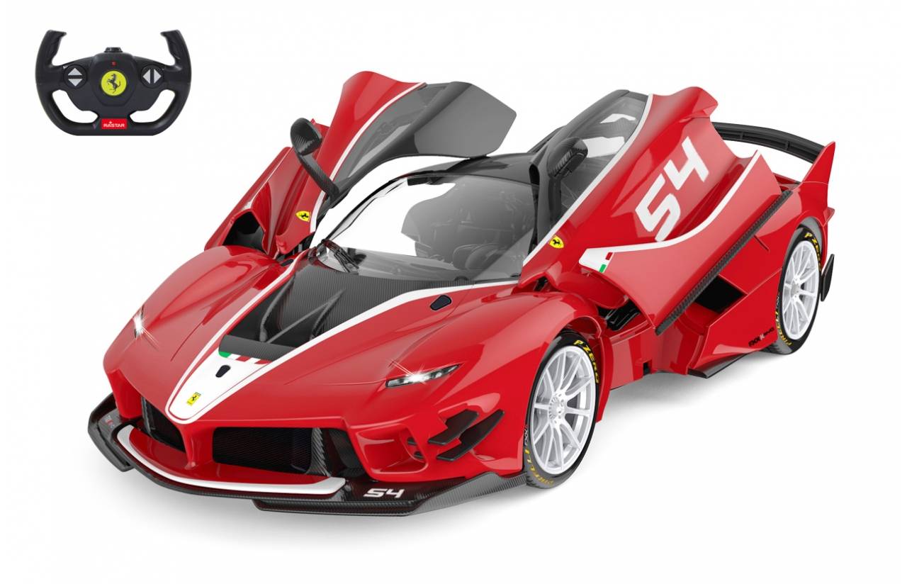 Jamara Ferrari FXX K Evo 1:14 rot 2.4 GHz A Tür manuell, Sportwagen, Elektromotor, 1:14, Betriebsbereit (RTR), Rot, Weiß, Junge
