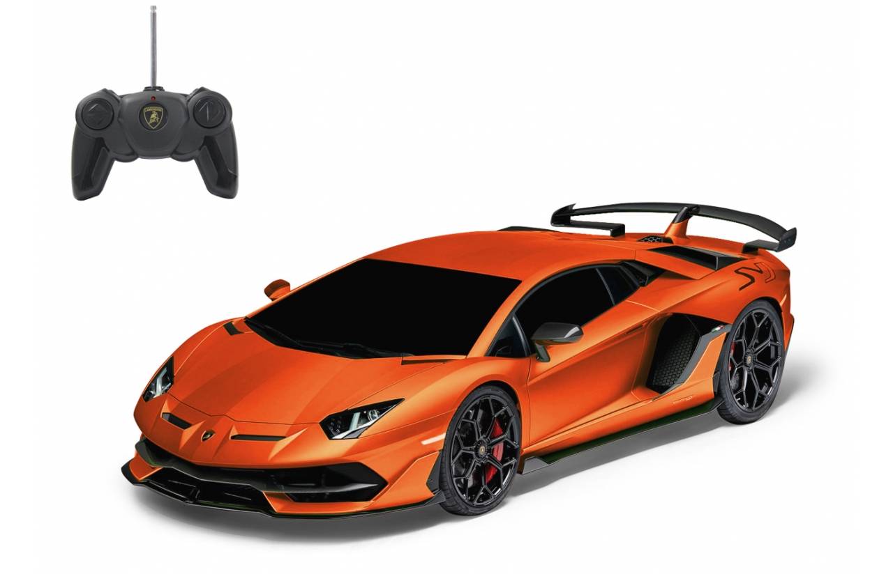 Jamara Lamborghini Aventador SVJ 1:24 orange 27 MHz, Sportwagen, Elektromotor, 1:24, Betriebsbereit (RTR), Orange, Junge