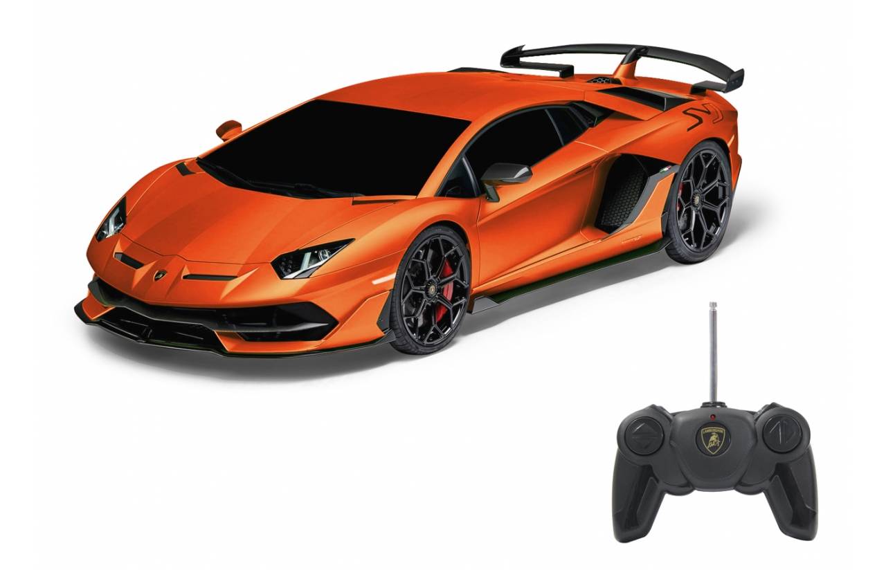 Jamara Lamborghini Aventador SVJ 1:24 orange 27 MHz, Sportwagen, Elektromotor, 1:24, Betriebsbereit (RTR), Orange, Junge