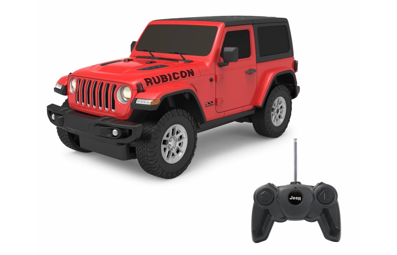 Jamara Jeep Wrangler JL 1:24, 40 MHz, Off-Road-Wagen, Elektromotor, 1:24, Betriebsbereit (RTR), Schwarz, Rot, Junge