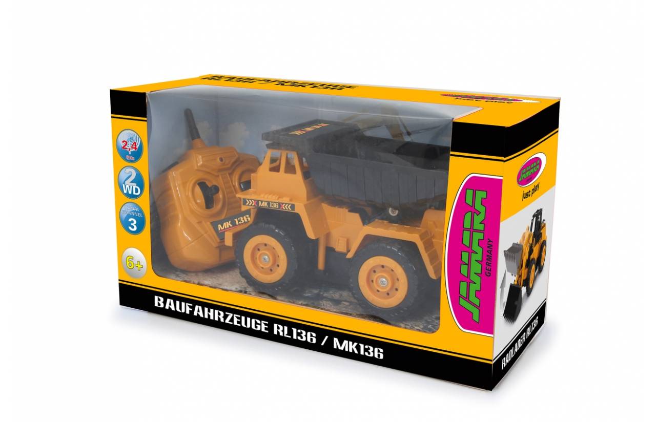 Jamara Muldenkipper MK136 1:36 2.4 GHz, Muldenkipper, Elektromotor, 1:36, Betriebsbereit (RTR), Schwarz, Orange, Junge