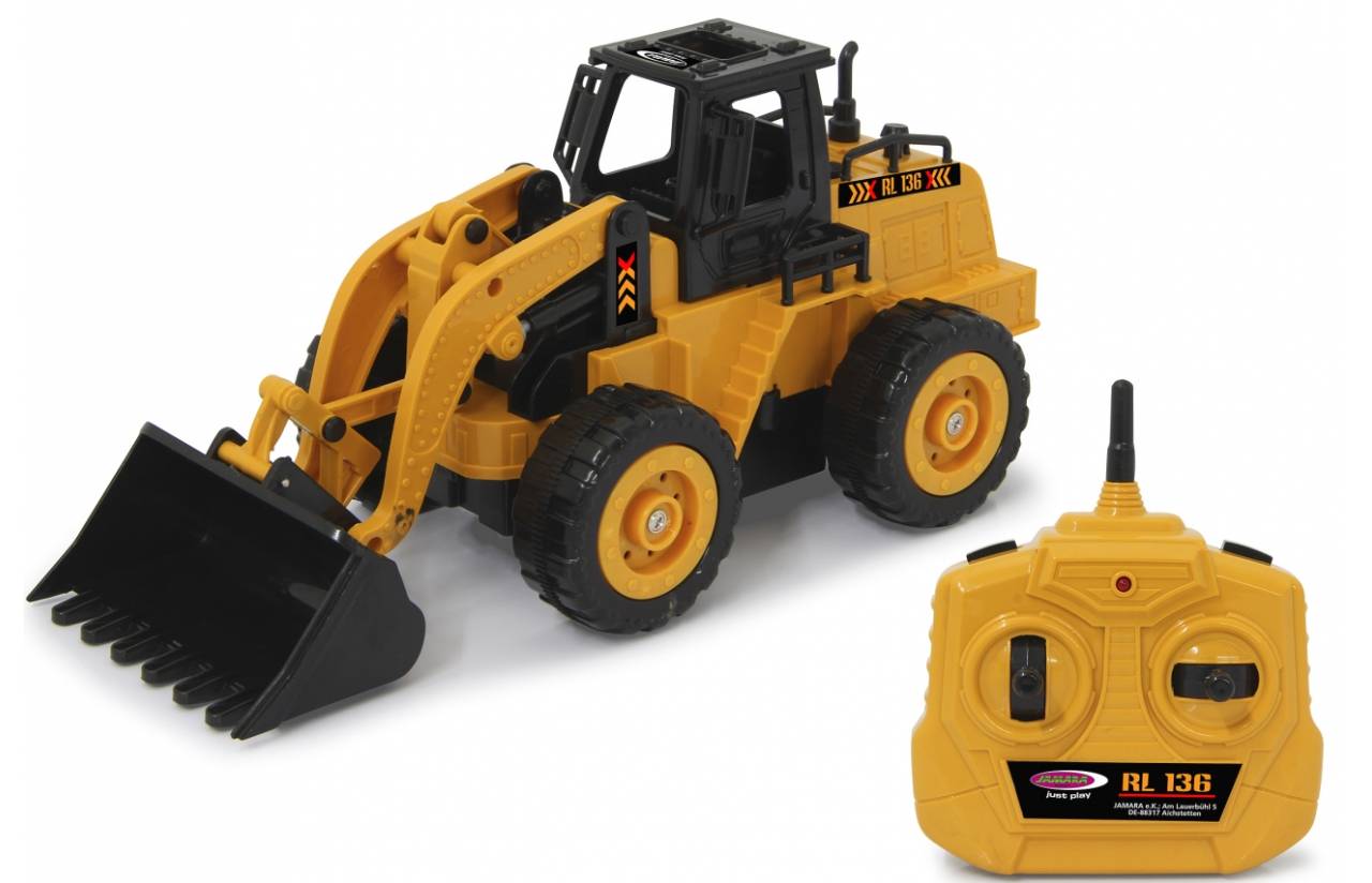 Jamara Radlader RL136 1:36 2.4 GHz, Frontlader, Elektromotor, Betriebsbereit (RTR), Schwarz, Orange, Junge, 6 Jahr(e)