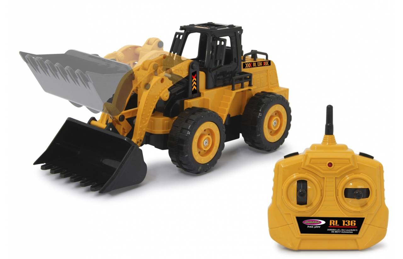 Jamara Radlader RL136 1:36 2.4 GHz, Frontlader, Elektromotor, Betriebsbereit (RTR), Schwarz, Orange, Junge, 6 Jahr(e)