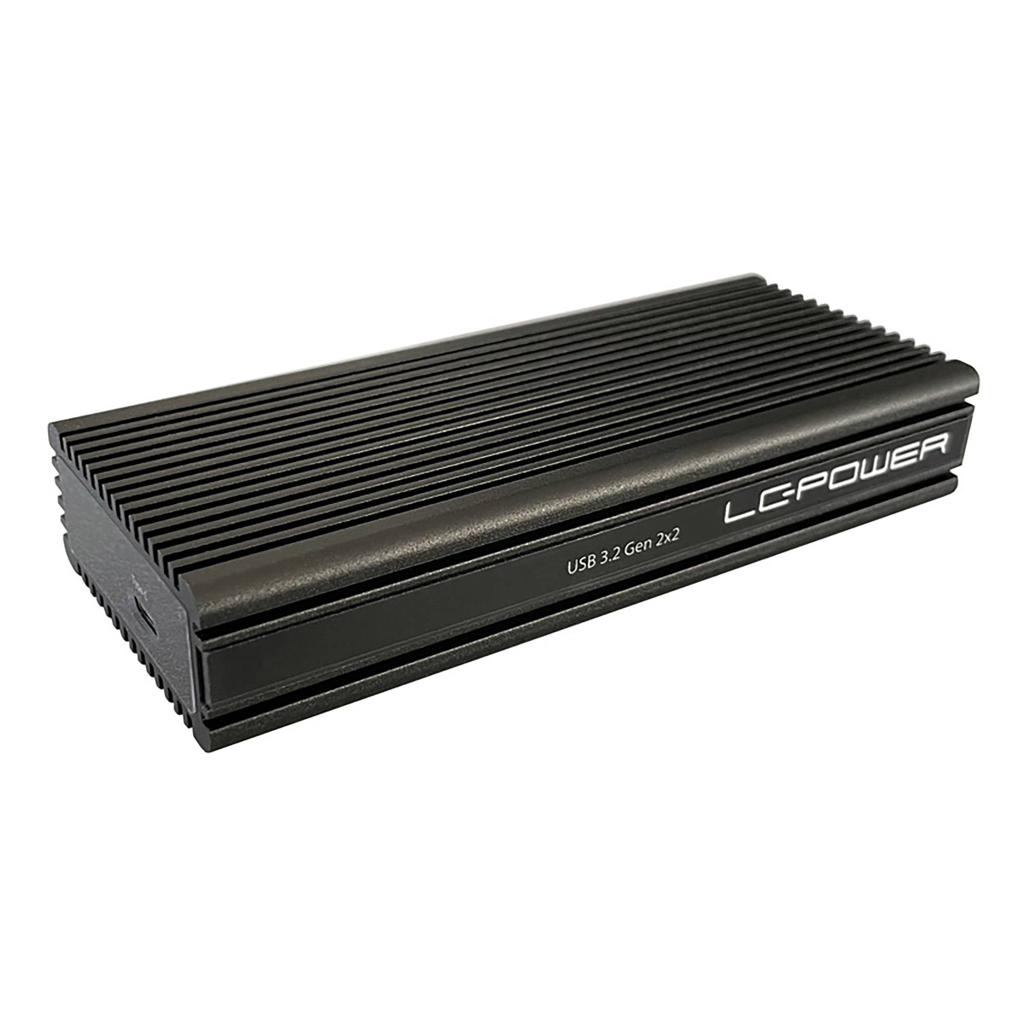 LC-POWER - LC Power LC-M2-C-NVME-2X2 - Speichergehäuse - M.2 - M.2 NVMe Card - USB 3.2 (Gen 2x2)