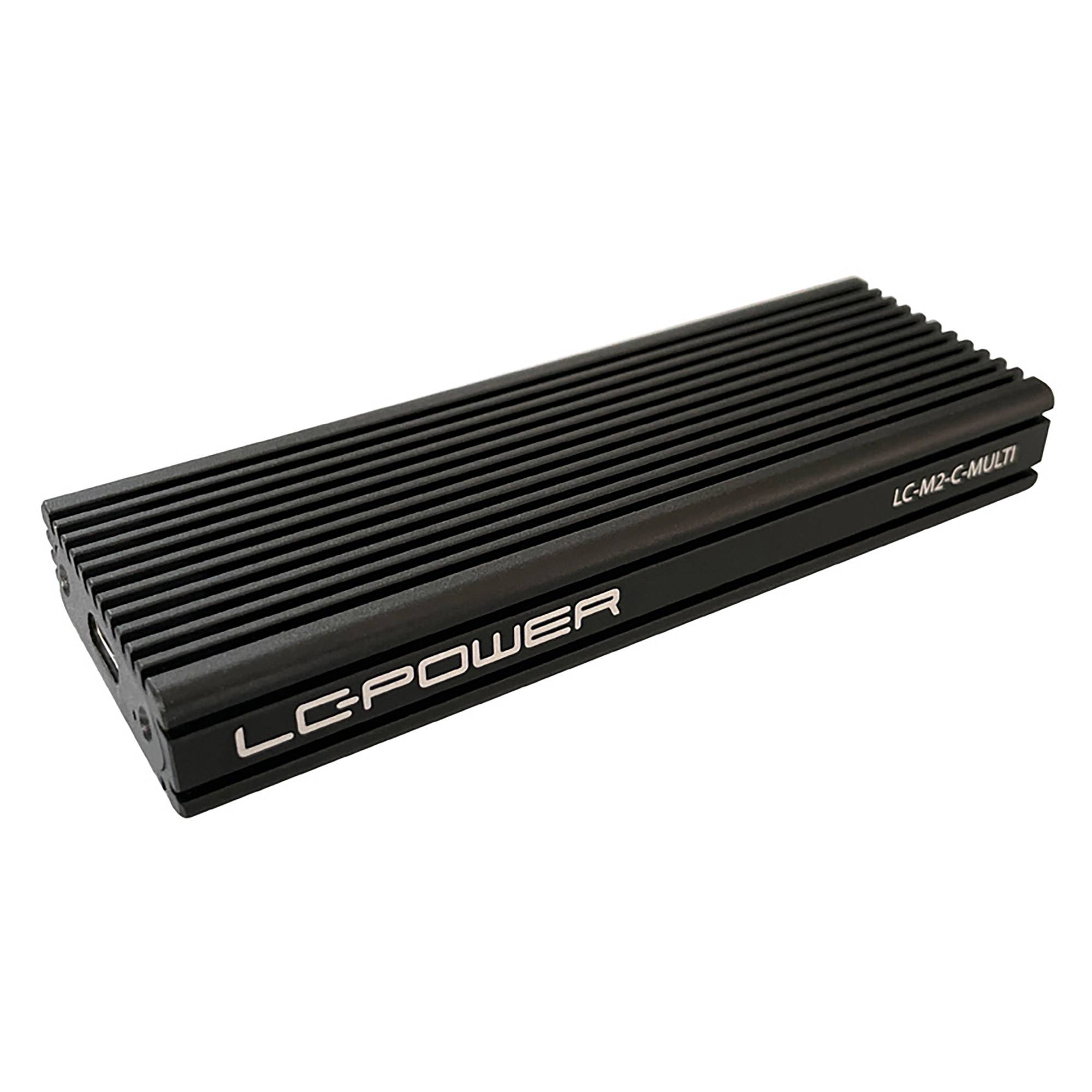 LC-POWER - LC Power LC-M2-C-MULTI - Speichergehäuse - M.2 - M.2 NVMe Card - USB 3.2 (Gen 2)
