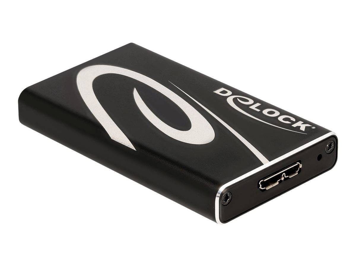 Delock - Speichergehäuse - mSATA - mSATA 6Gb/s - USB 3.2 (Gen 1)