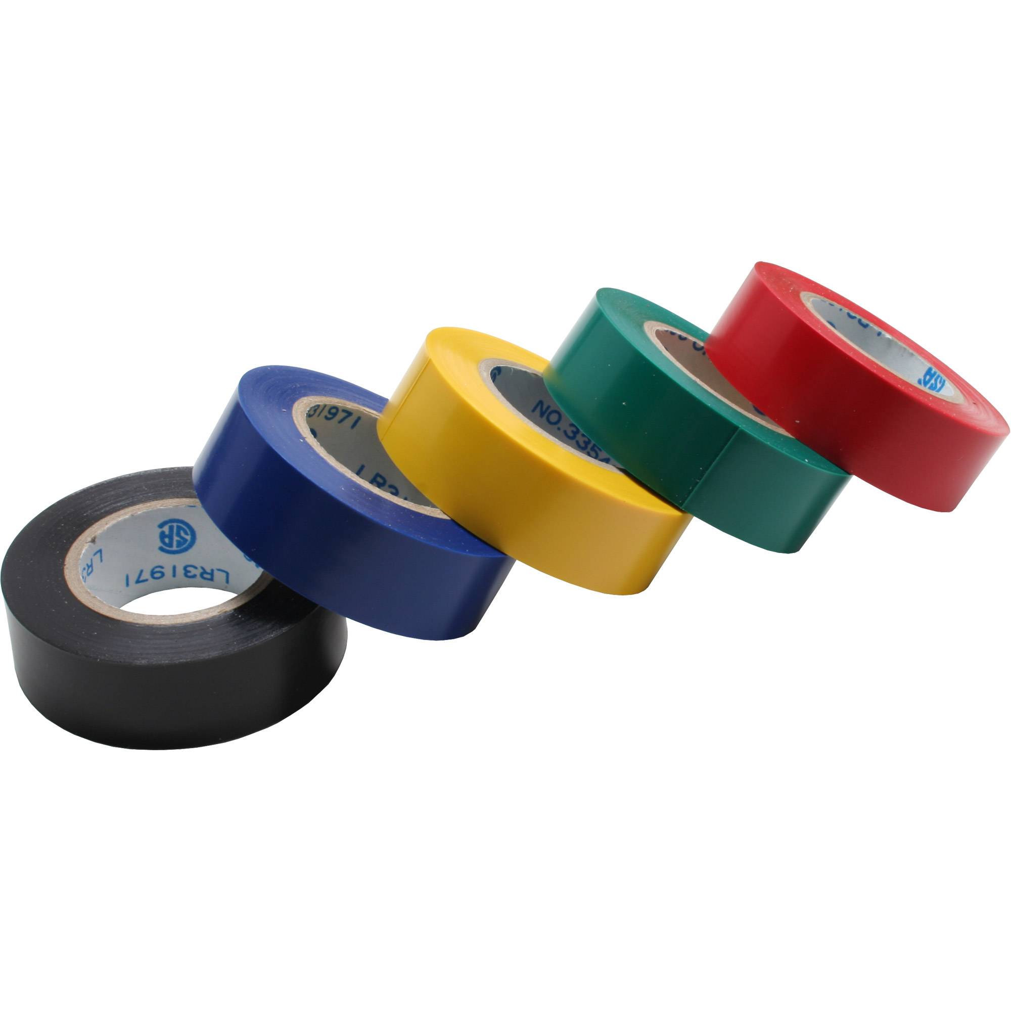 INLINE - Isolierband - 5er Pack - div. Farben - 18mm - 9m