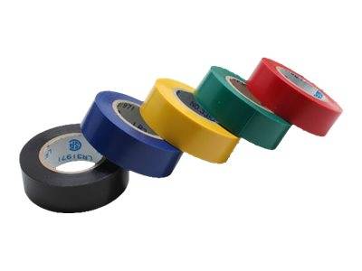 INLINE - Isolierband - 5er Pack - div. Farben - 18mm - 9m