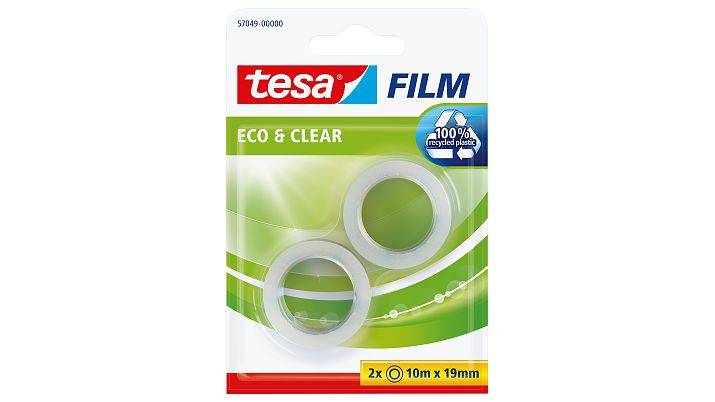 TESA 57049, 10 m, Durchscheinend, 19 mm, 2 Stück(e)