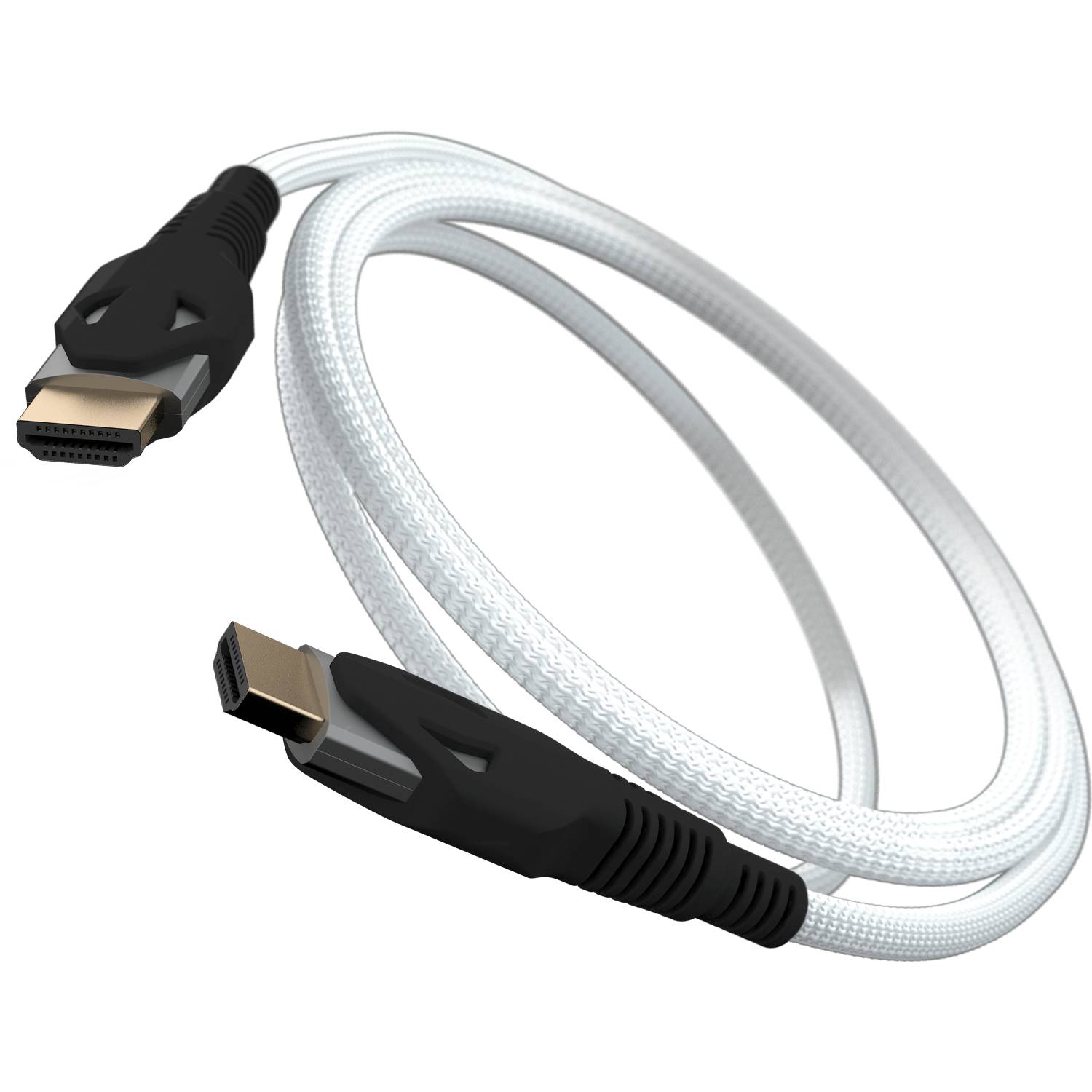 Gioteck PVCPUNI-11-MU, Kabel, PlayStation 5, Schwarz, Weiß, Nylon, Sony, PS5 controller, Xbox Series S|X controllers, Switch console, Android mobile