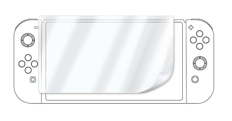 Bigben Interactive SWITCHPROTECTKIT, Displayschutz, Transparent, Kratzresistent, Klare Bildschirmschutzfolie, Nintendo, Switch