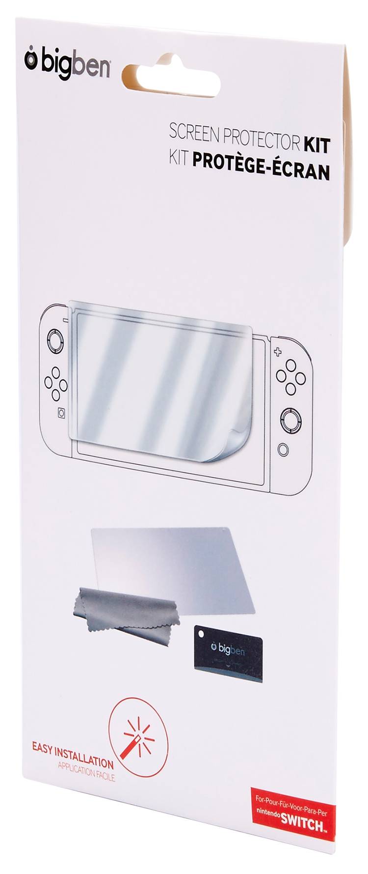Bigben Interactive SWITCHPROTECTKIT, Displayschutz, Transparent, Kratzresistent, Klare Bildschirmschutzfolie, Nintendo, Switch