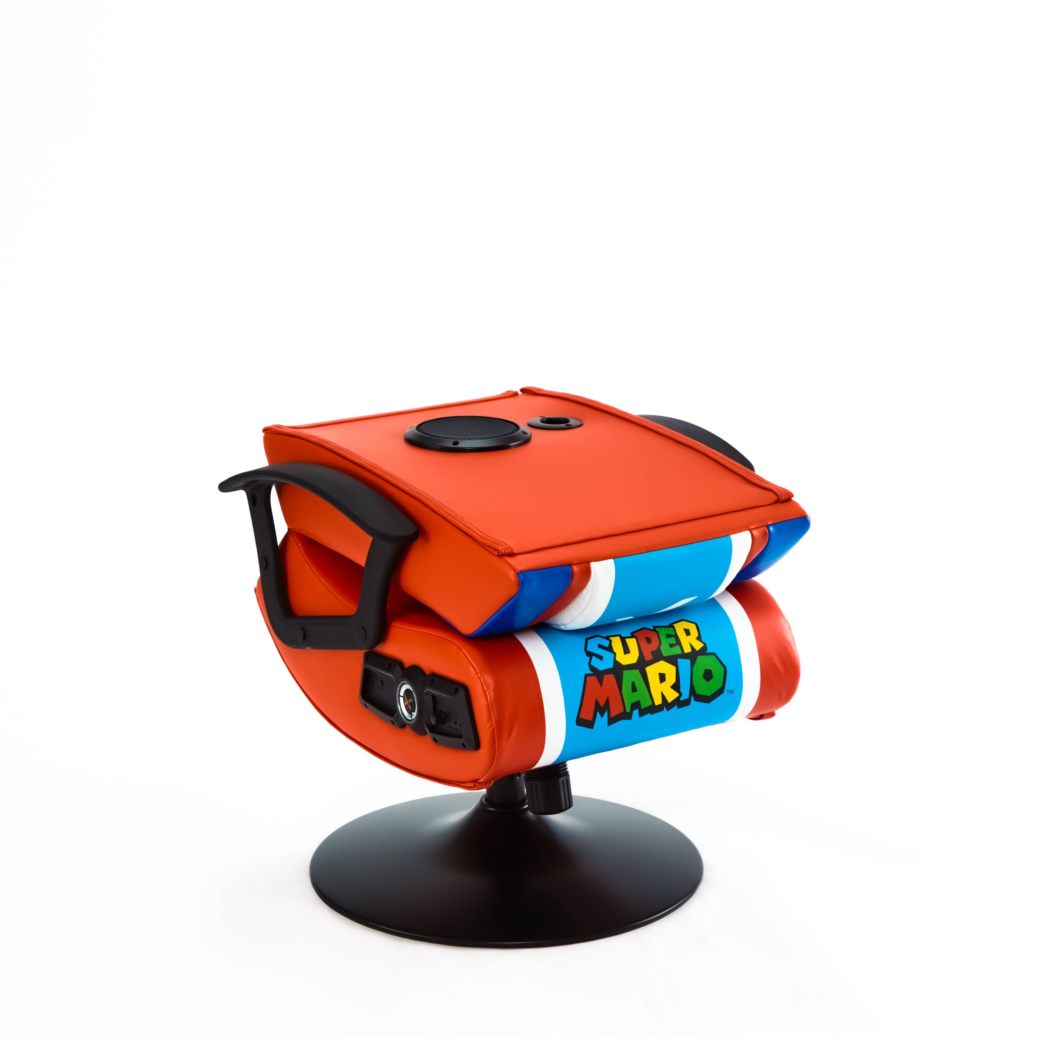 X Rocker Nintendo Mario Joy, Konsolen-Gamingstuhl, Schwarz, Mehrfarben, Kunstleder, Mehrfarben, Kunstleder