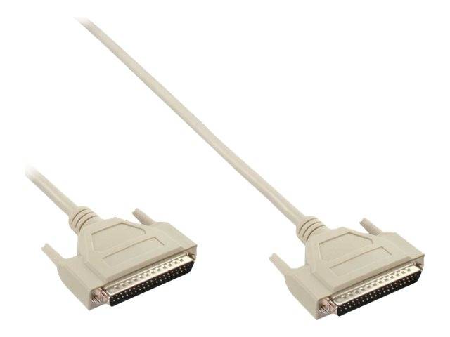 InLine Serielles Kabel - 37pol Stecker / Stecker - vergossen - 1:1 belegt - 3m -