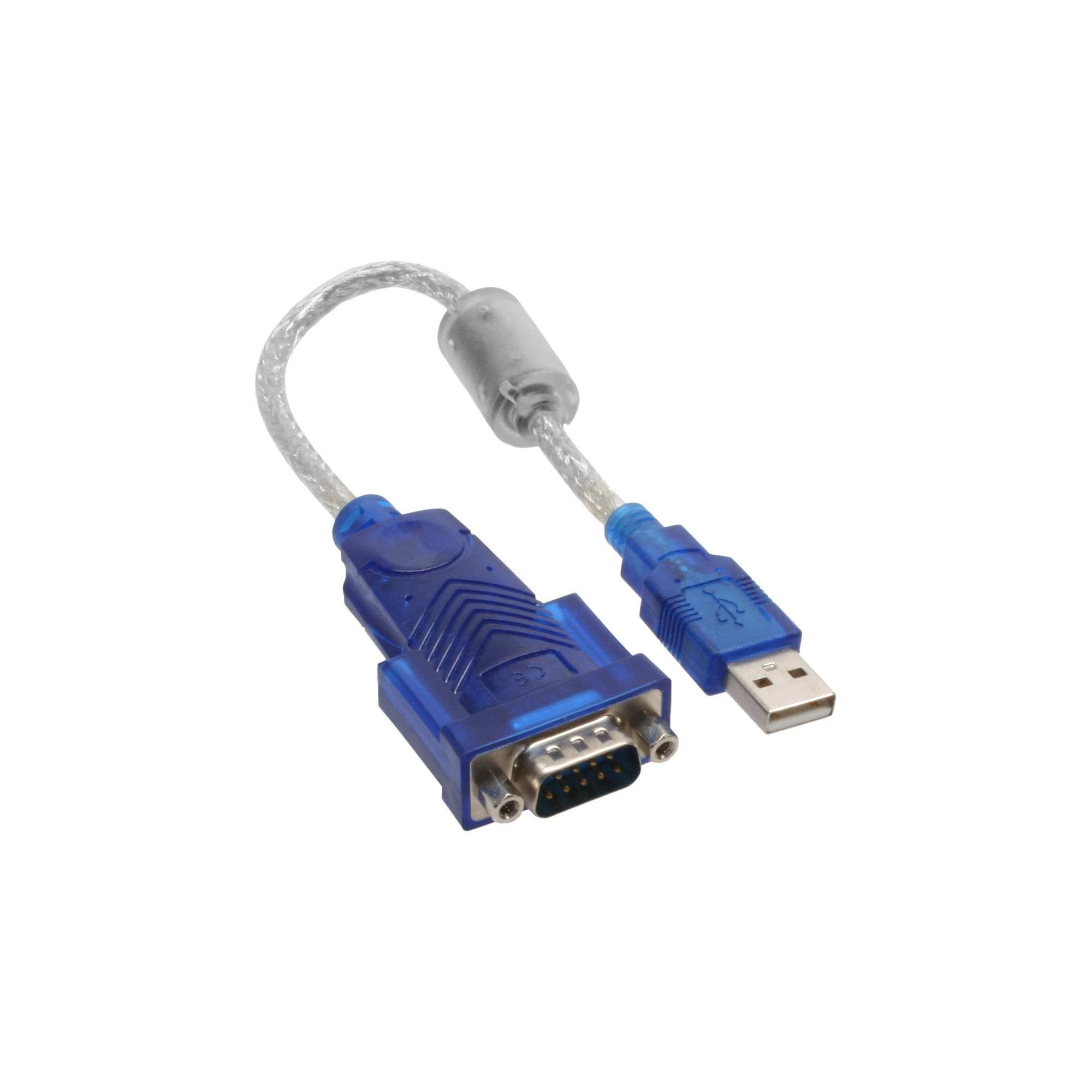 InLine - Serieller Adapter - USB - RS-232 - durchsichtig