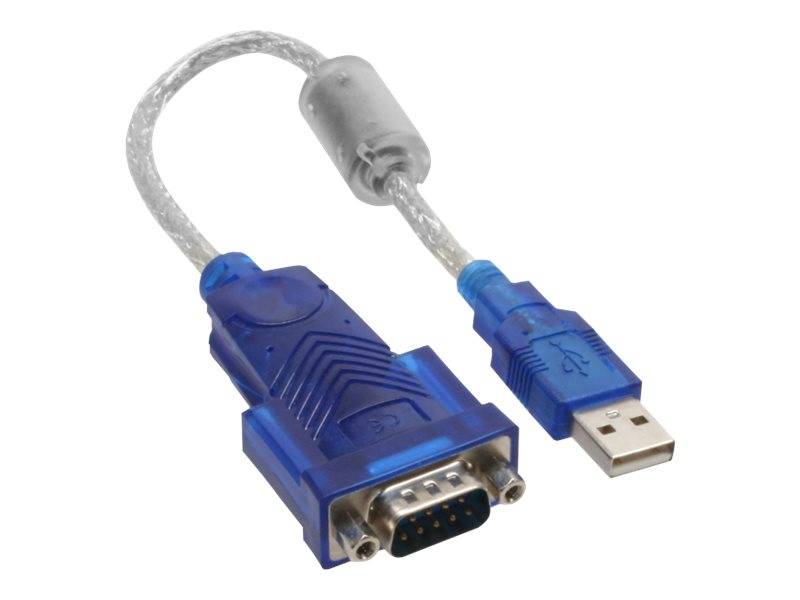 InLine - Serieller Adapter - USB - RS-232 - durchsichtig