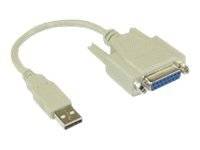 INLINE - USB Adapter Kabel - USB Stecker A auf 15pol Buchse