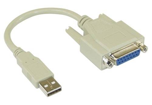 INLINE - USB Adapter Kabel - USB Stecker A auf 15pol Buchse