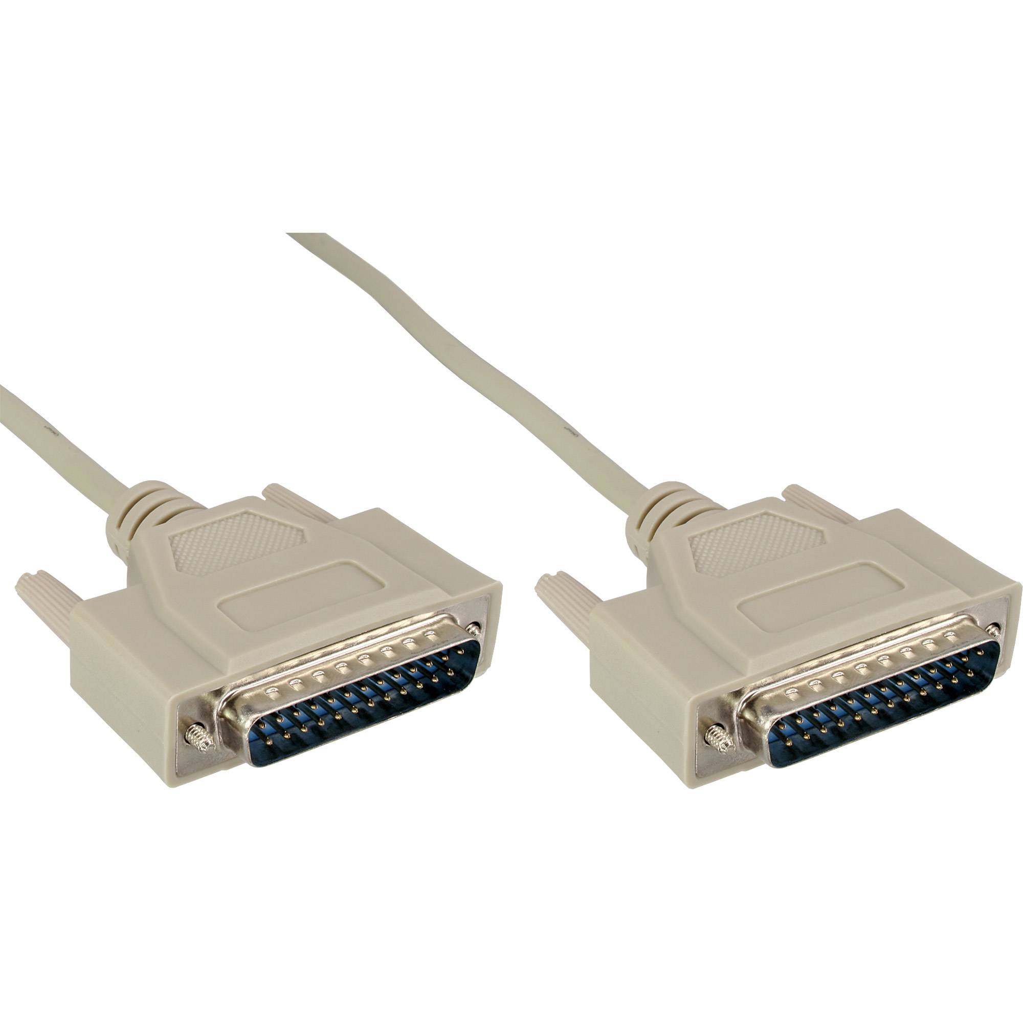 INLINE - Serielles Kabel - 25pol Stecker / Stecker - vergossen - 1:1 belegt - 2m