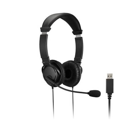 Klassisches schwarzes USB-A-Headset