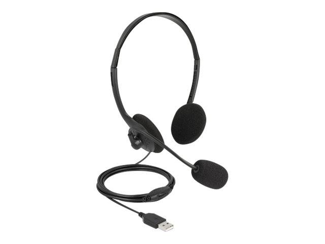 Delock - Headset - On-Ear - kabelgebunden - USB-A
