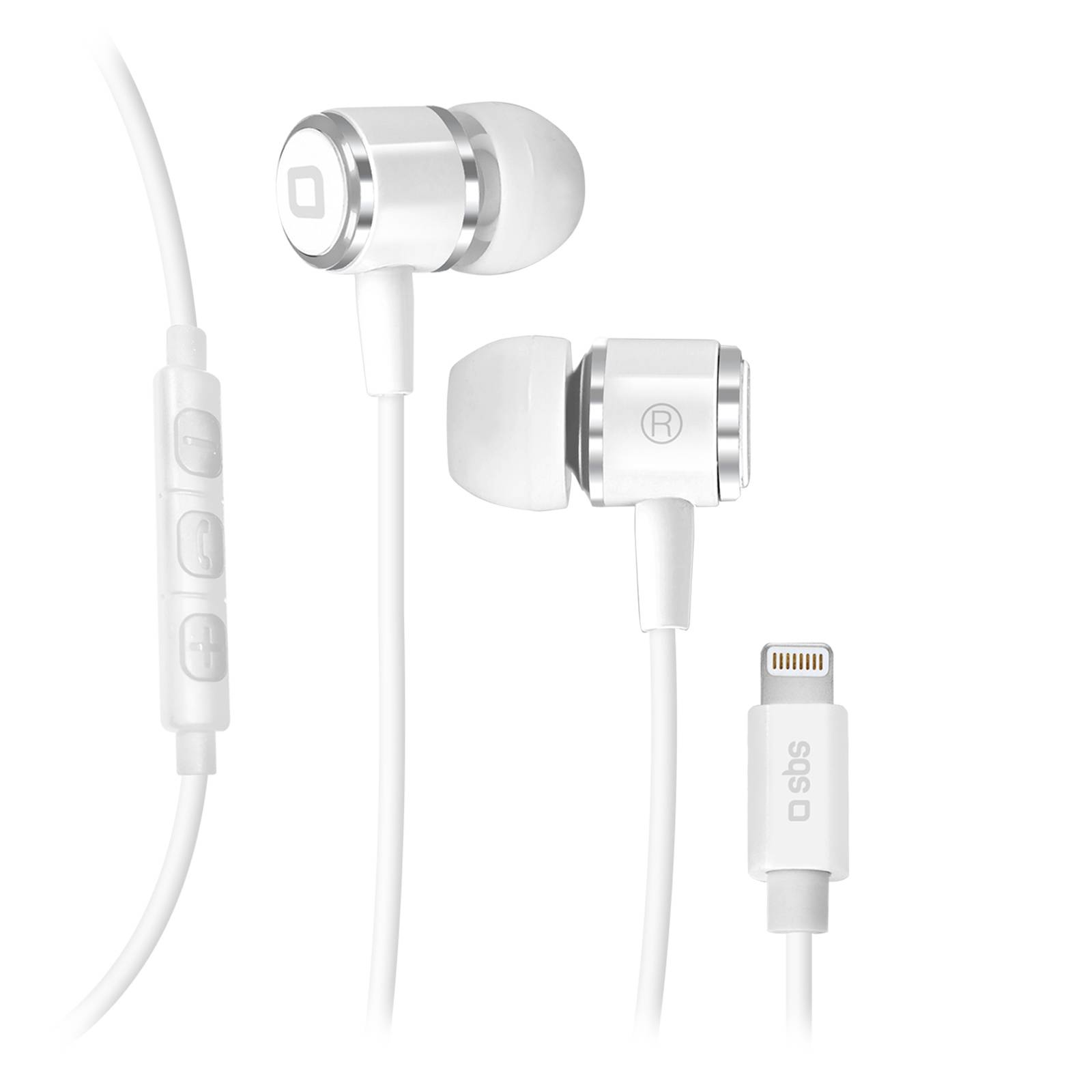 SBS TEINEARLIGHTW, Kabelgebunden, Anrufe/Musik, 20 - 20000 Hz, Kopfhörer, Weiß