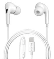 4smarts Active In-Ear Stereo Headset USB Type-C Melody Digital Basic, Kopfhörer, im Ohr, Anrufe & Musik, Weiß, Binaural, Lautstärke +, Lautsärke